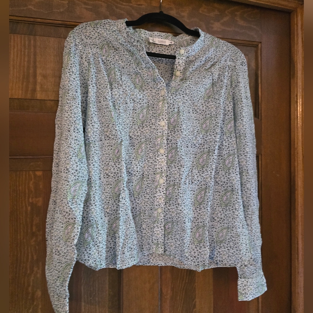 Floral Button-Up Blouse